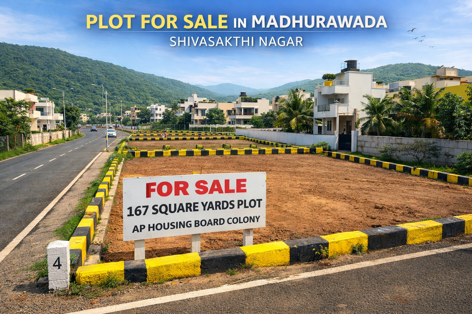 Plots In Madhurawada, Residential plots in Shivasakthi Nagar, Madhurawada open plots for sale