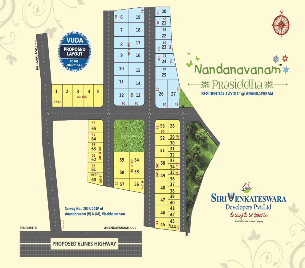 Open plots for sale in Anandapuram / Residential plots  Anandapuram / VUDA approved plots in Anandapuram / Anandapuram junction Plots. Flats and villas in Anandapuram