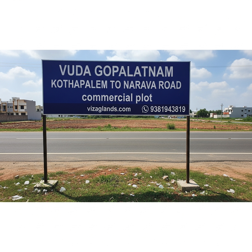 Commercial plots for sale in Narava, Vizag, VMRDA approved commercial plots Narava, Commercial land near Gopalapatnam