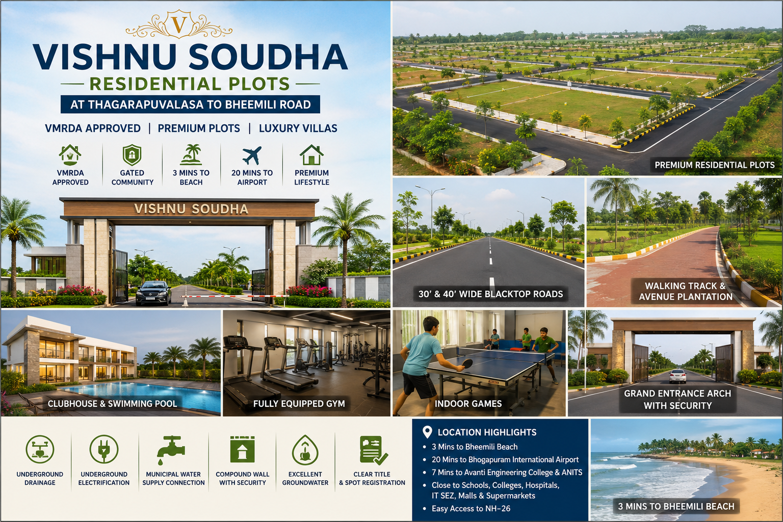 RESIDENTIAL PLOTS NEAR BHOGAPURAM AIRPORT, OPEN PLOTS IN THAGARAPUVALASA