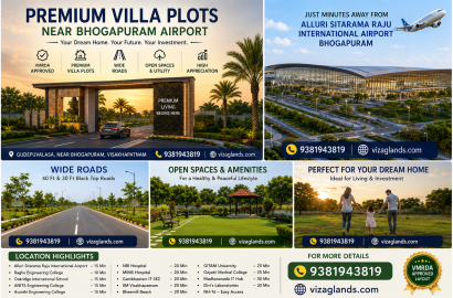 PLOTS IN BHOGAPURAM,OPEN PLOTS IN BHOGAPURAM, VMRDA APPROVED PLOTS IN BHOGAPURAM