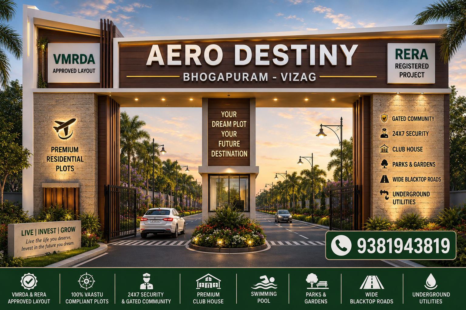 PREMIUM RESIDENTIAL PLOTS IN BHOGAPURAM, PLOTS FOR SALE IN BHOGAPURAM