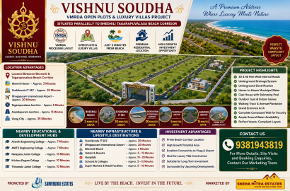 GATED COMMUNITY PLOTS IN THAGARAPUVALASA, LUXURY VILLA PLOTS IN THAGARAPUVALASA