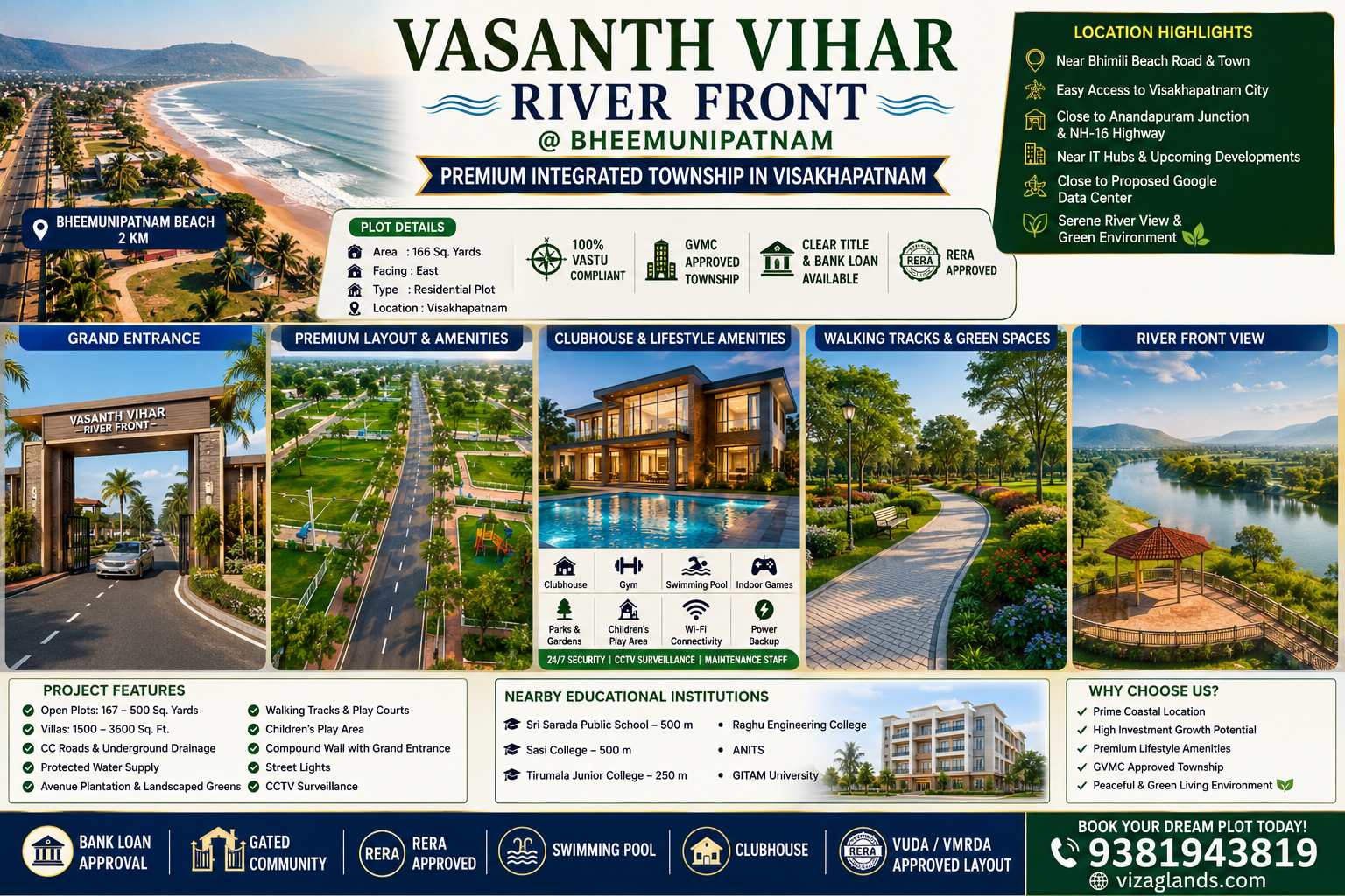 VMRDA & RERA APPROVED PLOTS IN BHEEMILI, LUXURY VILLA PLOTS IN BHEEMILI