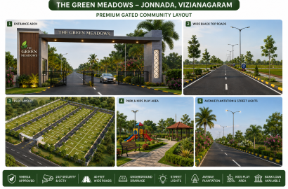RESIDENTIAL PLOTS JONNADA, PLOTS FOR SALE IN JONNADA, PREMIUM PLOTS IN JONNADA