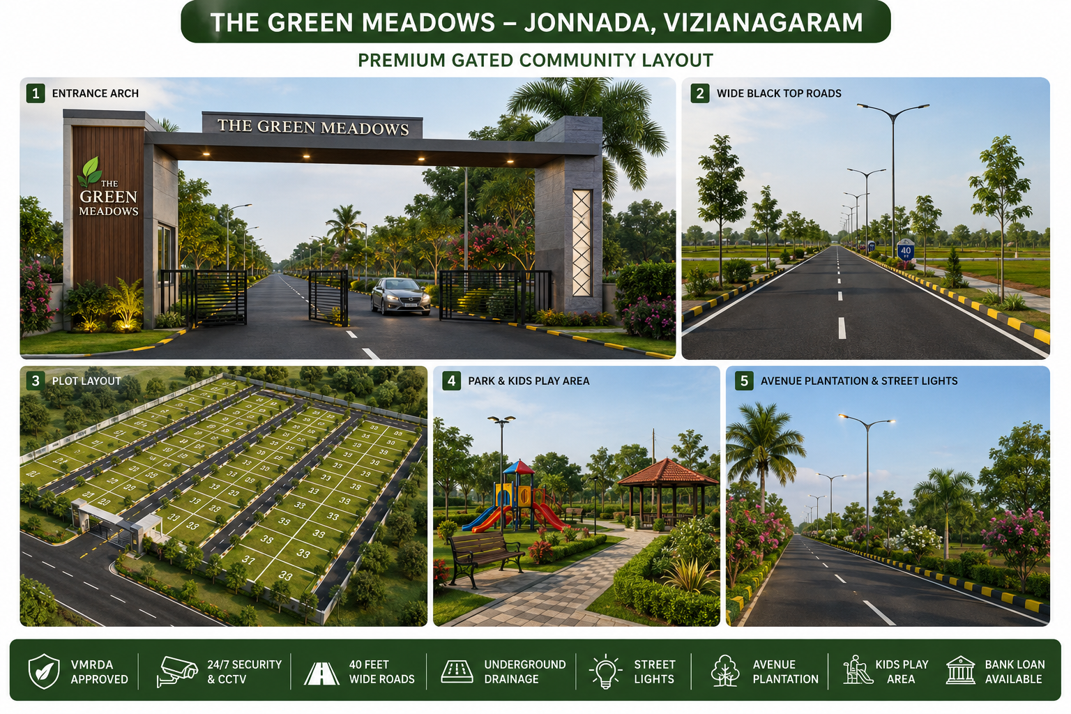 RESIDENTIAL PLOTS JONNADA, PLOTS FOR SALE IN JONNADA, PREMIUM PLOTS IN JONNADA