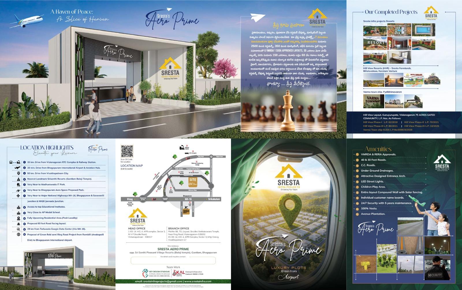 Srestas Aero Prime Bhogapuram, Plots in Bhogapuram, Vmrda Plots in Bhogapuram
