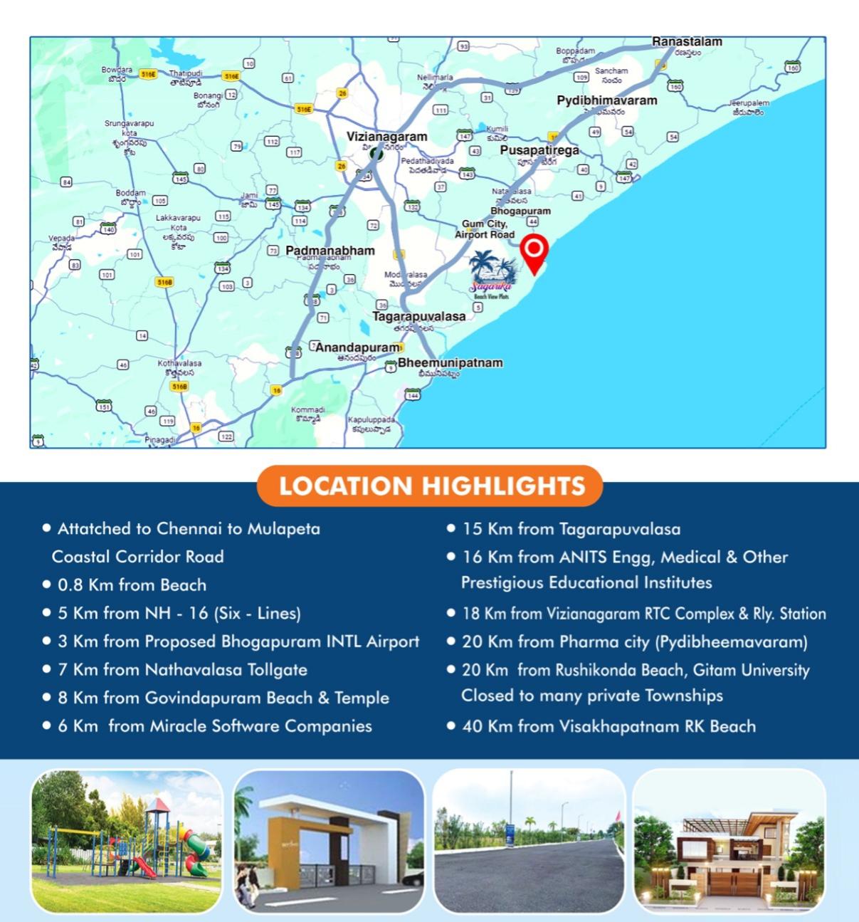 BEACH FACING PLOTS IN BHOGAPURAM  PREMIUM BEACH VIEW PLOTS VIZAG  BEACH SIDE PLOTS IN BHOGAPURAM