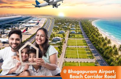 BEACH VIEW PLOTS IN BHOGAPURAM , SEA VIEW PLOTS IN BHOGAPURAM,  COASTAL VIEW PLOTS IN BHOGAPURAM