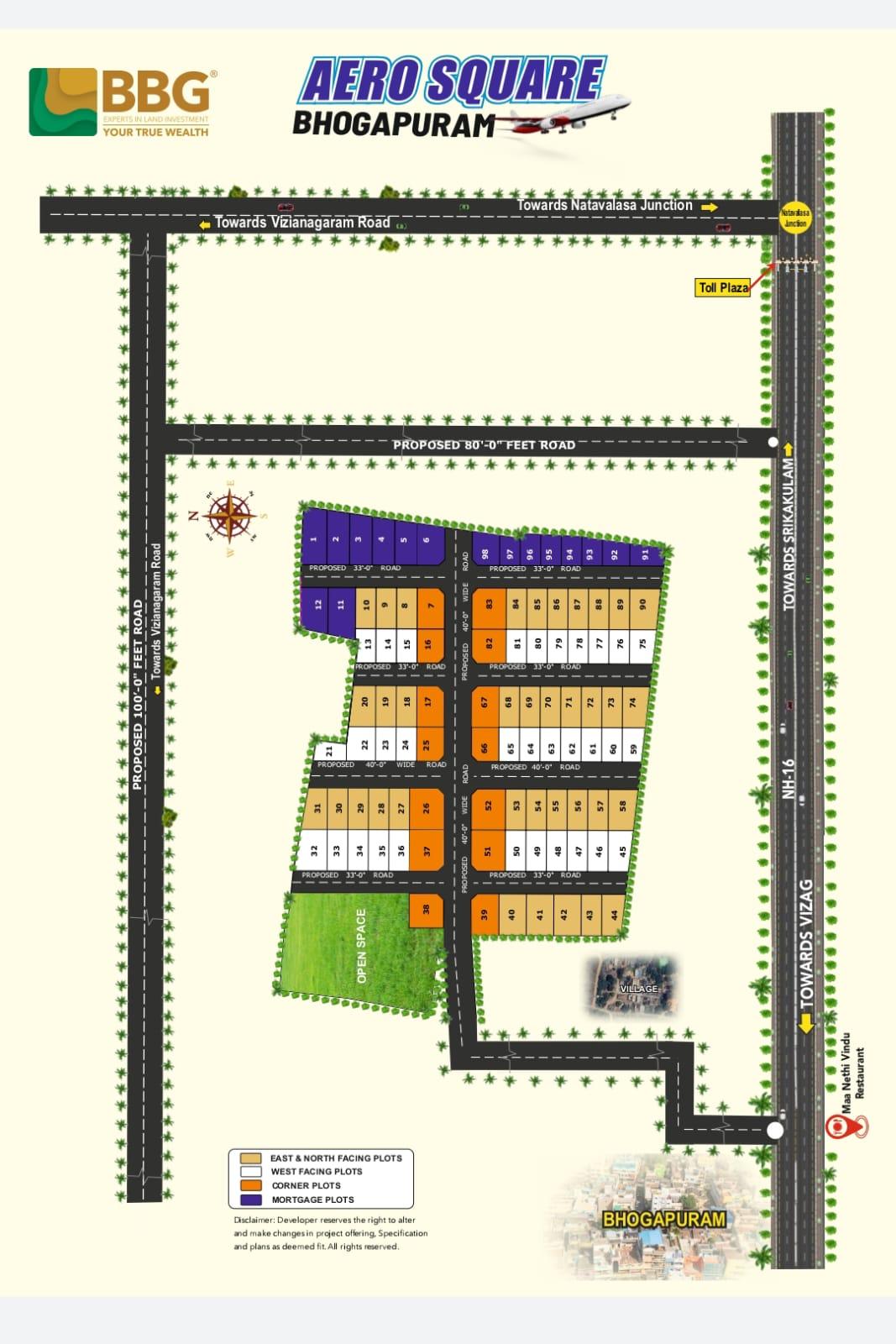 VMRDA & RERA APPROVED PLOTS IN BHOGAPURAM, PREMIUM PLOTS IN BHOGAPURAM