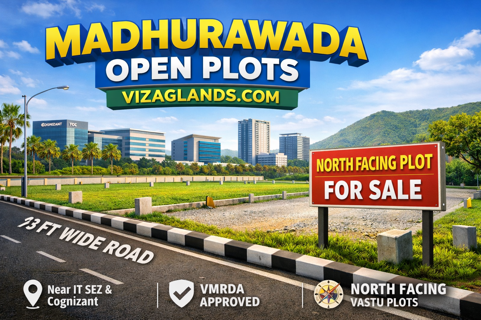 VMRDA-APPROVED PLOTS IN MADHURAWADA, RESIDENTIAL PLOTS AT IT SEZ MADHURAWADA