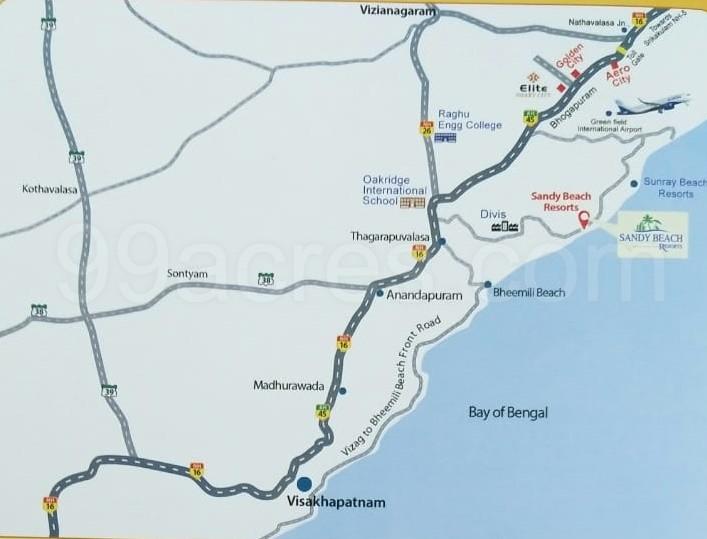 SANDY BEACH RESORTS PLOTS IN BHOGAPURAM, BEACH VIEW PLOTS IN BHOGAPURAM,SEA VIEW PLOTS IN BHOGAPURAM