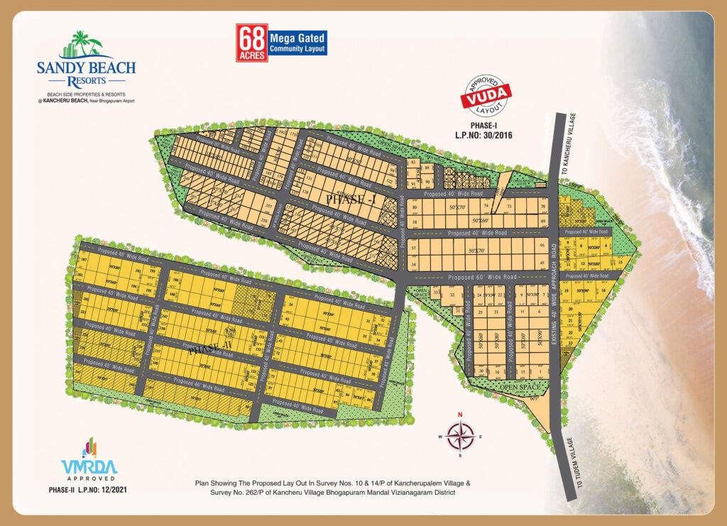 SANDY BEACH RESORTS PLOTS IN BHOGAPURAM, BEACH VIEW PLOTS IN BHOGAPURAM,SEA VIEW PLOTS IN BHOGAPURAM