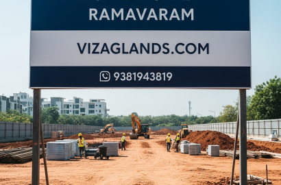 OPEN LANDS AT RAMAVARAM, SITE FOR SALE IN RAMAVARAM & GANDIGUNDA,
