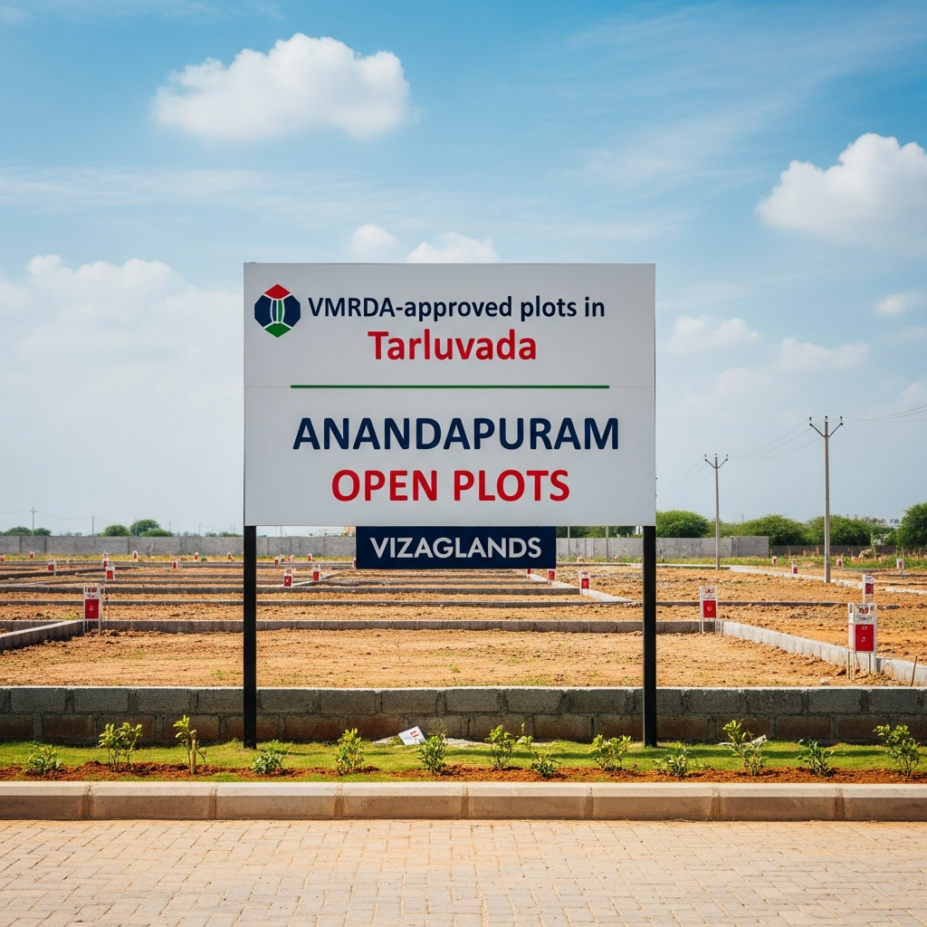 VMRDA-approved plots in Tarluvada, Residential plots for sale in Tarluvada, Open plots in Neelakundilu, Visakhapatnam