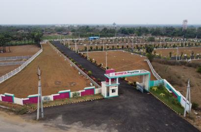 Gated community plots in Bhogapuram