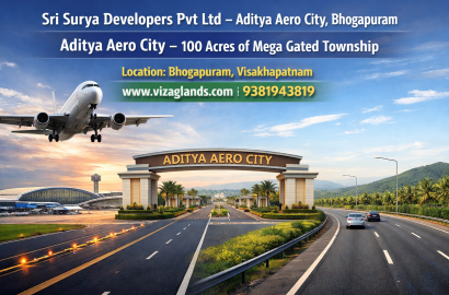 ADITYA AERO CITY BHOGAPURAM,  PLOTS IN BHOGAPURAM