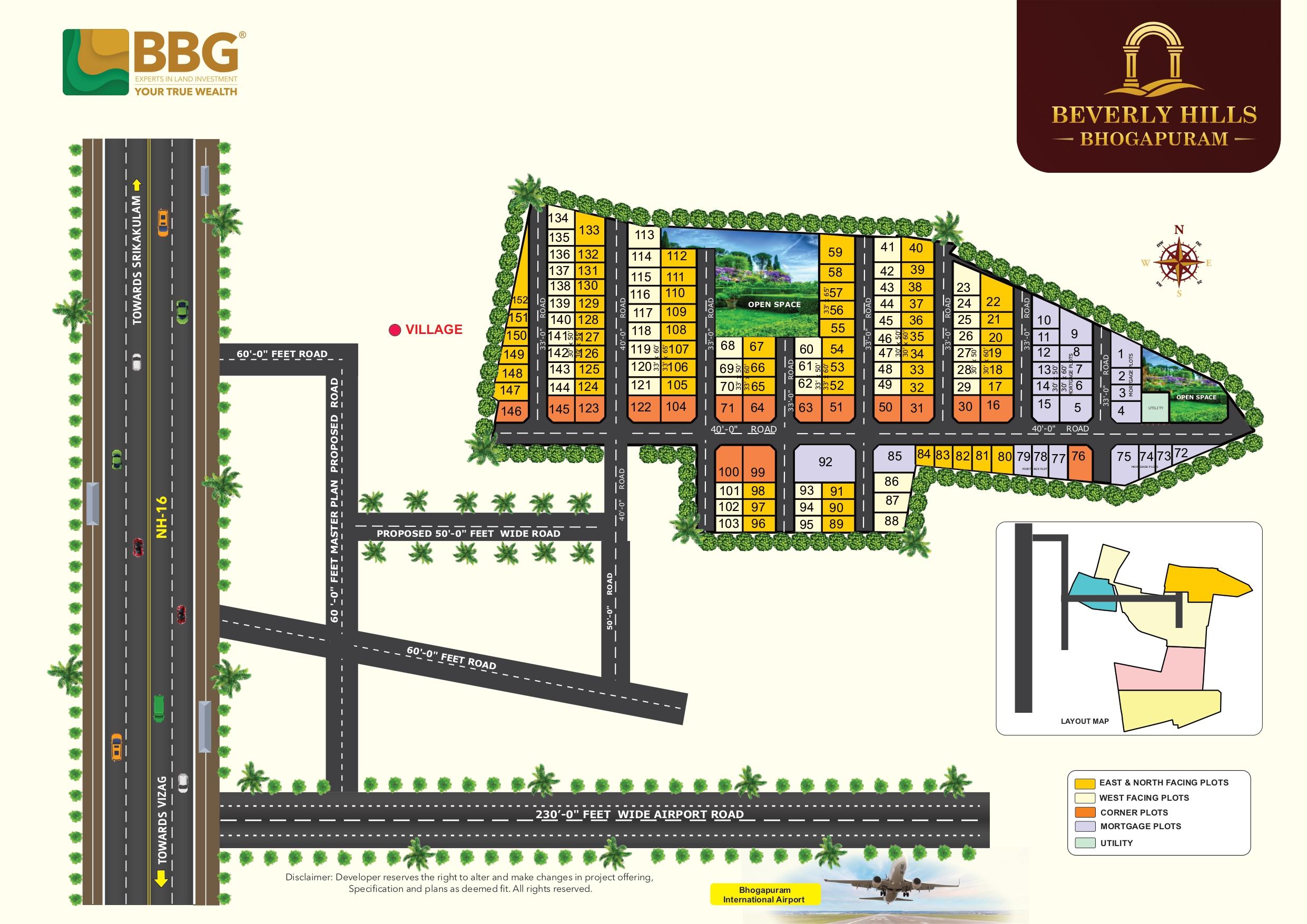 BEVERLY HILLS BHOGAPURAM,  BBG BEVERLY HILLS BHOGAPURAM,  BBG PROJECTS BHOGAPURAM