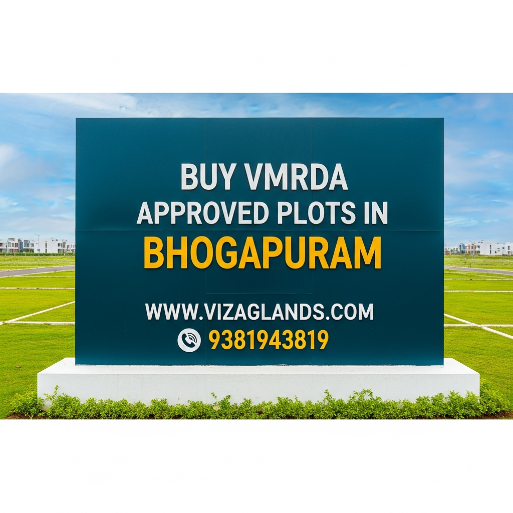 Bhogapuram airport surrounding plots,  Investment plots near Bhogapuram International Airport , Buy VMRDA approved plots in Bhogapuram