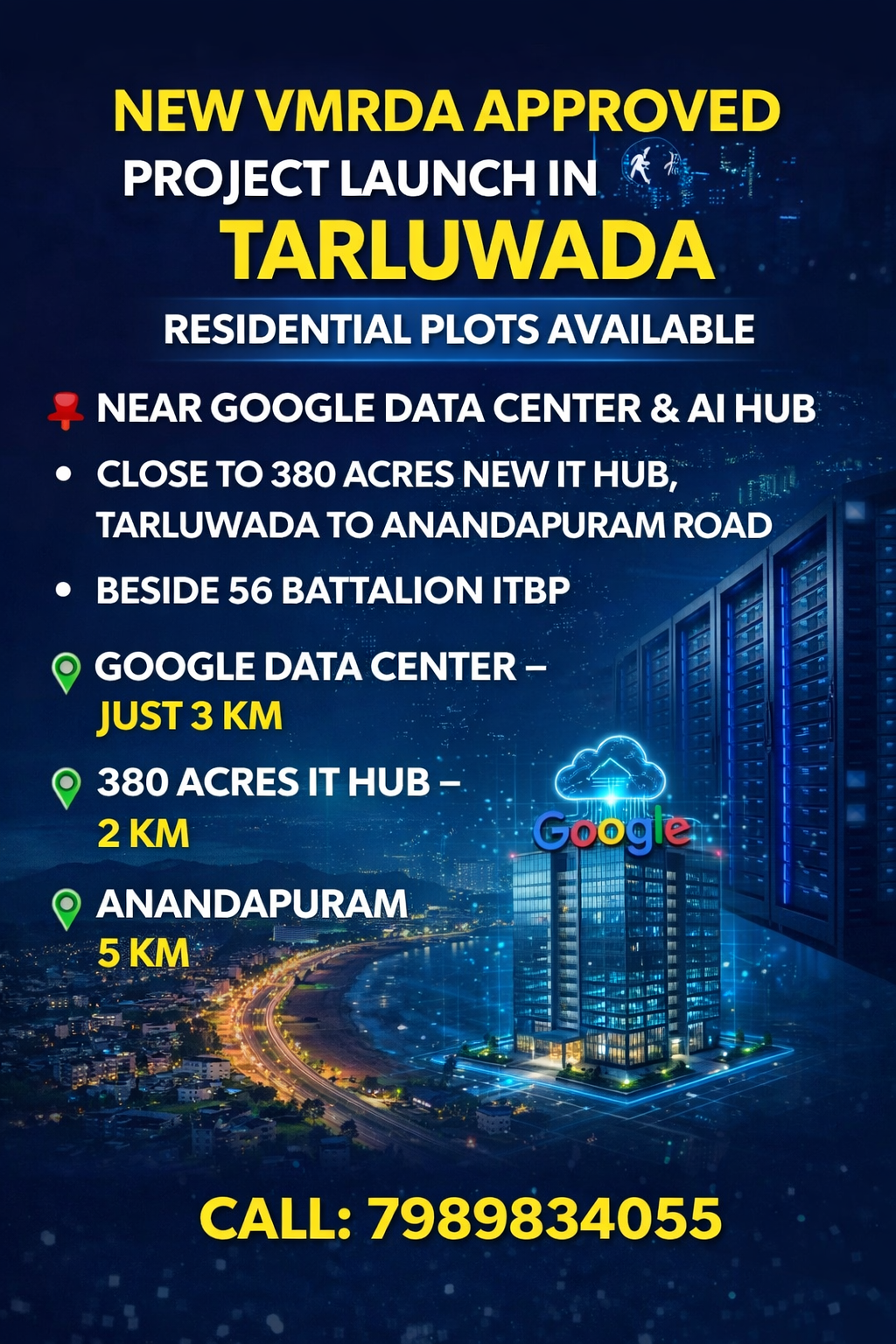 Properties in Tarluvada ,Plots for sale in Tarluwada,Plots near AI Hub,Tarluvada