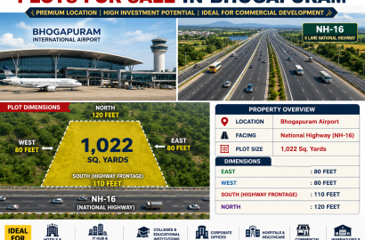 COMMERCIAL PLOTS IN BHOGAPURAM,  COMMERCIAL PROPERTIES IN BHOGAPURAM
