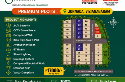 VMRDA PLOTS IN JONNADA, HIGHWAY FACING PLOTS IN VIZIANAGARAM, OPEN PLOTS IN JONNADA