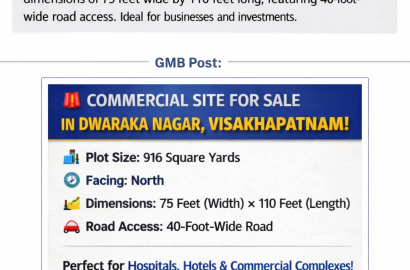 Commercial Property for Sale Dwaraka Nagar,