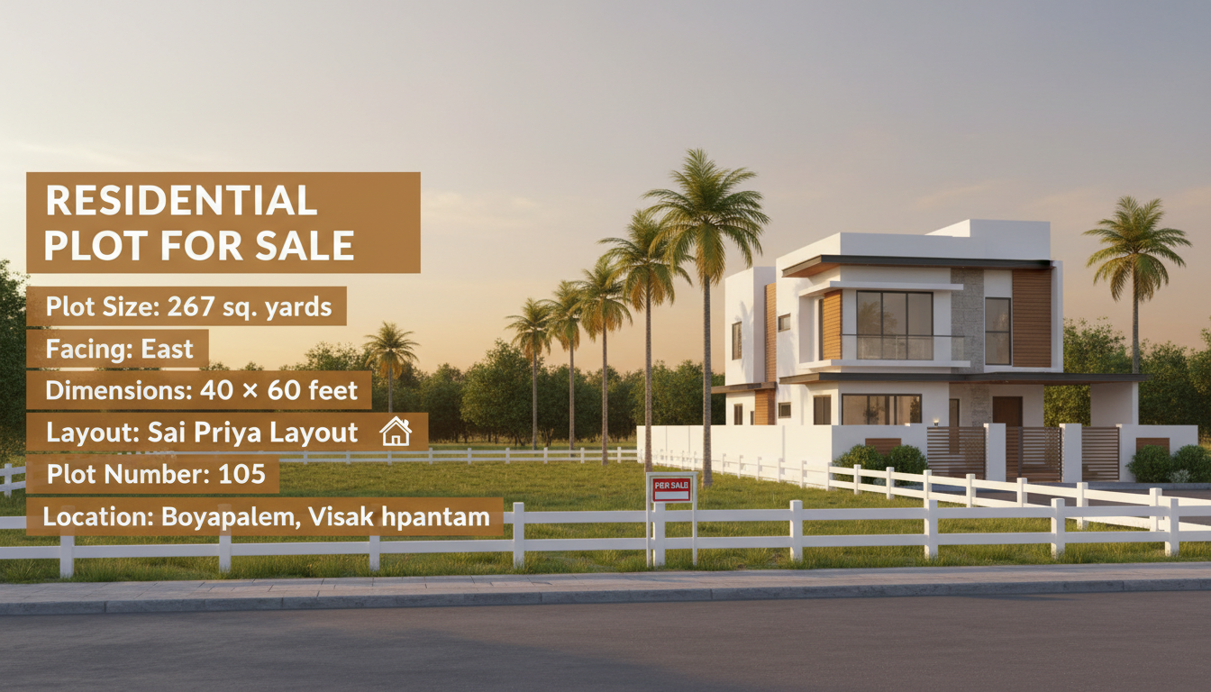 Plots in Boyapalem Visakhapatnam,VUDA Plots in Boyapalem,Sai Priya Layout Boyapalem