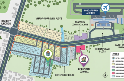 Golden Palm’s VMRDA-Approved Layout Plots in Bhogapuram ,