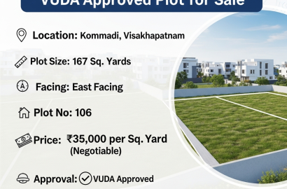 Plots in Kommadi,Residential plots for sale in Kommadi,VIJJS Layout Kommadi