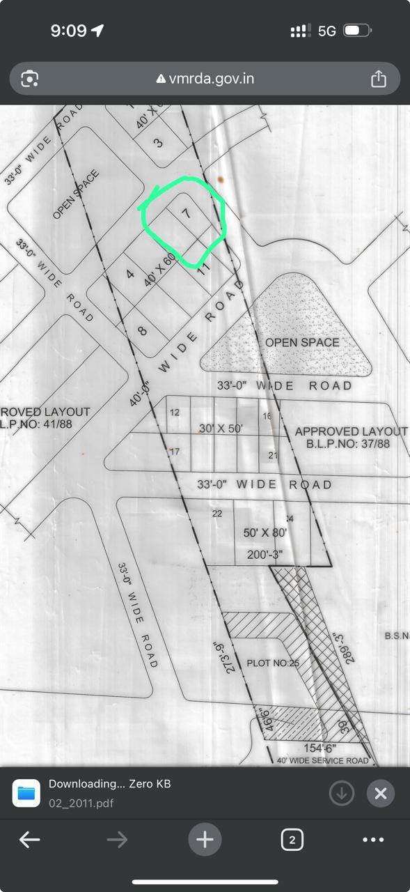 VMRDA Approved Plot for sale in Kommadi, Visakhapatnam:'