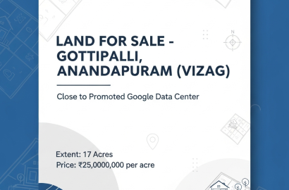LAND FOR SALE ANANDAPURAM LAND FOR SALE – GOTTIPALLI, ANANDAPURAM (VIZAG)