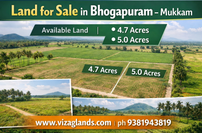Land for sale in Bhogapuram  Land for sale in Mukkam  Bhogapuram  , Open land for sale in Bhogapuram,