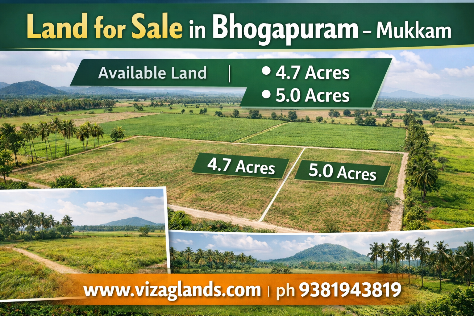 Land for Sale – Sontyam (Near Gudilova–Sontyam Road ,Land for Sale – Gidijala, Anandapuram (Visakhapatnam), Land for Sale – Denkada (Vizianagaram)