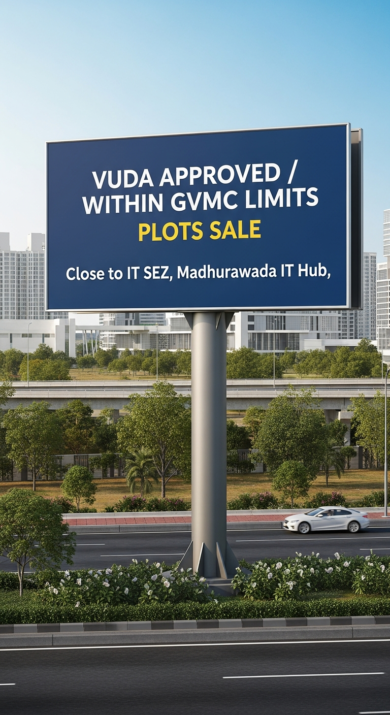 Residential plots for sale in Kapuluppada, Open Plots Near MADHURAWADA IT Zone, Plots for Sale Near RUSHIKONDA IT HUB