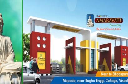 Plots in  Mopada ,Bhoomathas Amaravathi Green City Layout Plots Sale in Mopada,