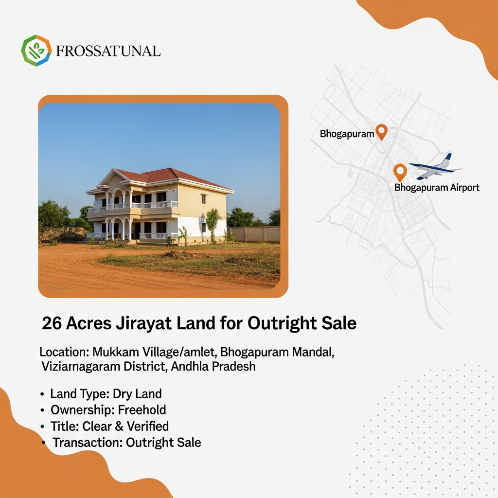 Lands for sale near Bhogapuram ,Mukkam Lands for sale near Bhogapuram