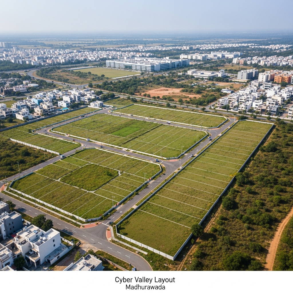 Plots In Madhurawada, Cyber Valley Layout, Madhurawada.CyberValleyMadhurawada
