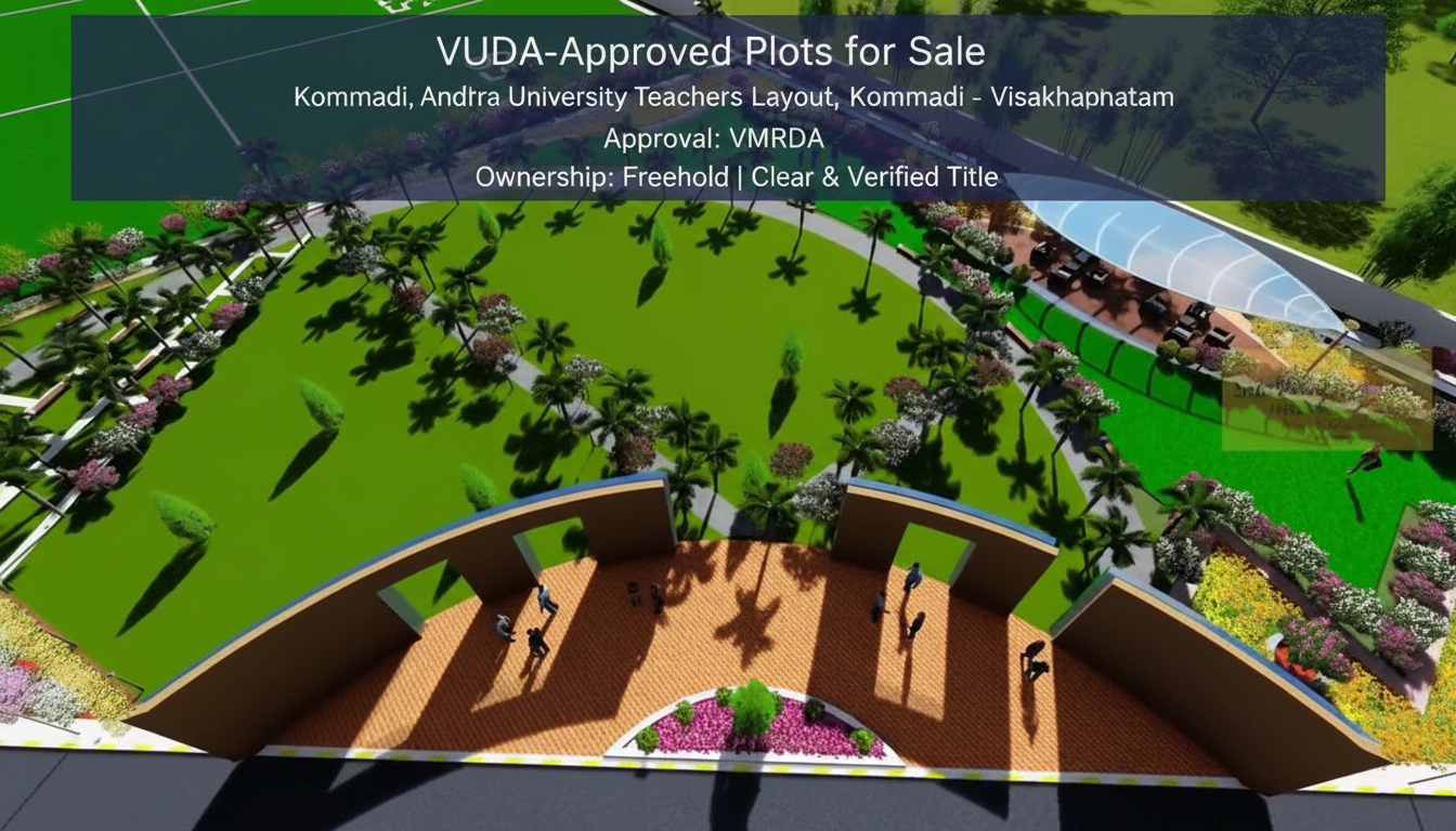 VUDA PLOTS IN KOMMADI. PLOTS IN KOMMADI, Visakhapatnam A U Teachers Layout, Kommadi, Visakhapatnam