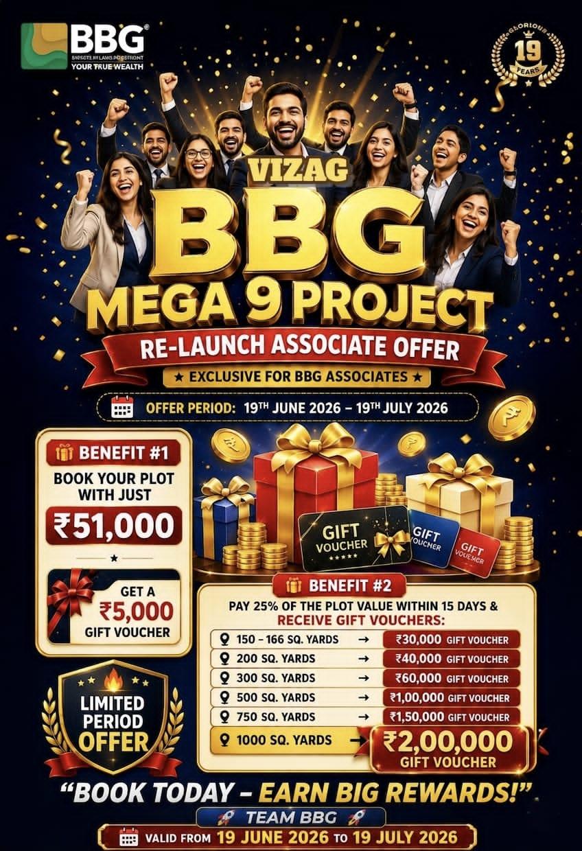 BEVERLY HILLS BHOGAPURAM,  BBG BEVERLY HILLS BHOGAPURAM,  BBG PROJECTS BHOGAPURAM